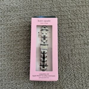 Kate Spade Silver Pavé Stainless Steel Bracelet 38/40mm Band For Apple Watch